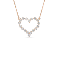 Heart Shape Lab Grown Diamond Necklace