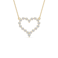 Heart Shape Lab Grown Diamond Necklace
