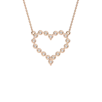 Heart Shape Lab Grown Diamond Necklace