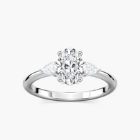 Oval Cut Three Stone Engagement Ring