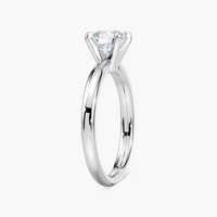 Four-Prong Round Solitaire Engagement Ring