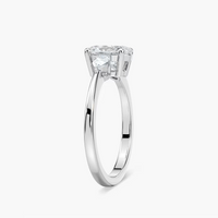 Oval Cut Three Stone Engagement Ring