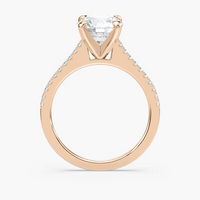 Pavé Set Round Cut Engagement Ring