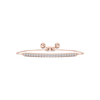 Round Lab Grown Diamond Adjustable Bracelet