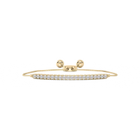 Round Lab Grown Diamond Adjustable Bracelet