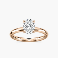 Four-Prong Oval Solitaire Engagement Ring
