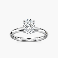 Four-Prong Oval Solitaire Engagement Ring