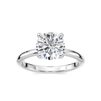 Classic Round Cut Solitaire Engagement Ring
