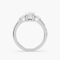 Oval Cut Three Stone Engagement Ring