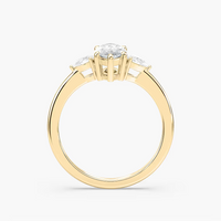 Marquise Cut Three Stone Engagement Ring