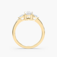 Oval Cut Three Stone Engagement Ring
