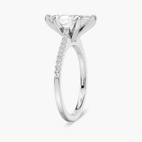 Pavé Set Marquise Cut Engagement Ring
