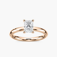 Four-Prong Radiant Cut Solitaire Engagement Ring