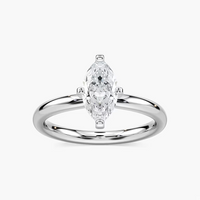 Four-Prong Marquise Cut Solitaire Engagement Ring