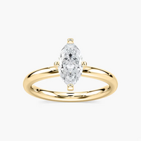 Four-Prong Marquise Cut Solitaire Engagement Ring