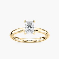 Four-Prong Radiant Cut Solitaire Engagement Ring