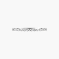 Round Shared Prong Wedding Band