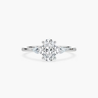 Oval Cut Three Stone Engagement Ring