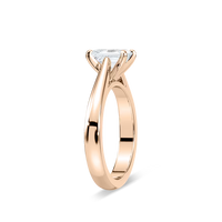 Solitaire Radiant Cut Cathedral Engagement Ring