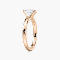 Four-Prong Cushion Solitaire Engagement Ring