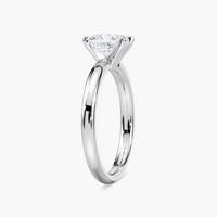 Four-Prong Cushion Solitaire Engagement Ring