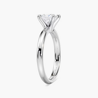 Four-Prong Princess Cut Solitaire Engagement Ring