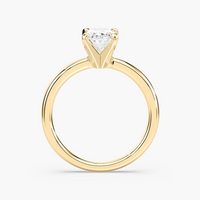 Four-Prong Oval Solitaire Engagement Ring