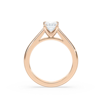 Solitaire Radiant Cut Cathedral Engagement Ring