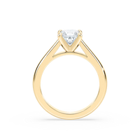 Solitaire Princess Cut Cathedral Engagement Ring