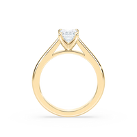 Solitaire Radiant Cut Cathedral Engagement Ring