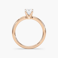 Four-Prong Cushion Solitaire Engagement Ring