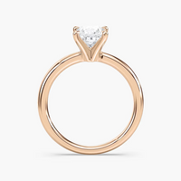 Four-Prong Princess Cut Solitaire Engagement Ring