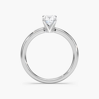 Four-Prong Cushion Solitaire Engagement Ring