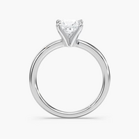 Four-Prong Princess Cut Solitaire Engagement Ring