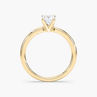 Four-Prong Cushion Solitaire Engagement Ring