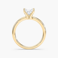 Four-Prong Princess Cut Solitaire Engagement Ring