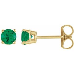 lab-grown-emerald-stud-earrings