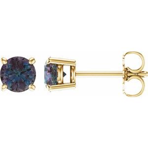 lab-grown-alexandrite-stud-earrings