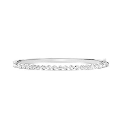 Round Lab Grown Diamond Shared Prong Bracelet