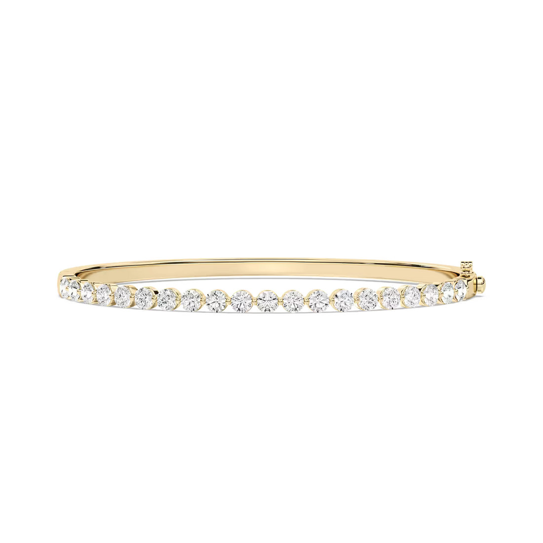 Round Lab Grown Diamond Shared Prong Bracelet