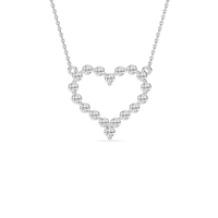 Heart Shape Lab Grown Diamond Necklace