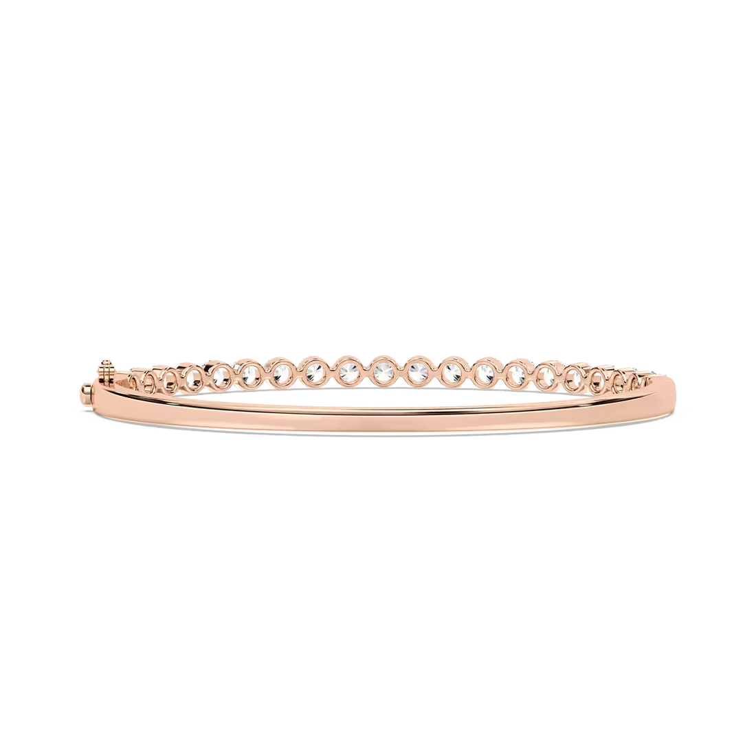 Round Lab Grown Diamond Shared Prong Bracelet