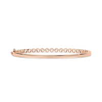 Round Lab Grown Diamond Shared Prong Bracelet