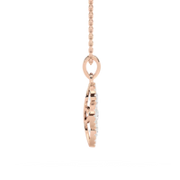 Flower Shape Lab Grown Diamond Necklace