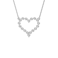Heart Shape Lab Grown Diamond Necklace