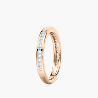 Princess Cut Channel Set Wedding Band