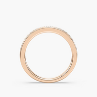 Princess Cut Channel Set Wedding Band