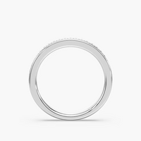 Princess Cut Channel Set Wedding Band