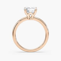 Delicate Four-Prong Round Cut Solitaire Engagement Ring