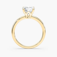 Delicate Four-Prong Round Cut Solitaire Engagement Ring